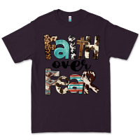 Plum Western Faith Over Fear Premium Tee - FaDigitalArtStudio
