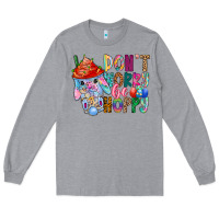 Heather Grey DON T WORRY Be hoppy Easter Long Sleeve Tee - CowhideDigitalArt