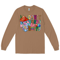Toasted Coconut DON T WORRY Be hoppy Easter Long Sleeve Tee - CowhideDigitalArt