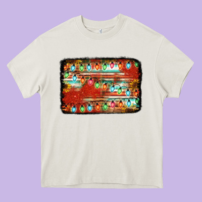 Christmas Serape Sunflower Background Heavy Core Tee Designed By Jasminsmagicworld