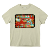 Mossy christmas serape sunflower background Heavy Core Tee - Jasminsmagicworld