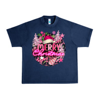 Navy pink merry christmas Urban Heavy Tee - FaDigitalArtStudio