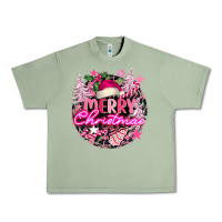 Oil Green pink merry christmas Urban Heavy Tee - FaDigitalArtStudio