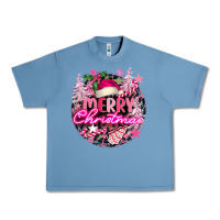 Pebble Blue pink merry christmas Urban Heavy Tee - FaDigitalArtStudio