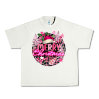 Pistachio pink merry christmas Urban Heavy Tee - FaDigitalArtStudio