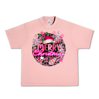 Salmon pink merry christmas Urban Heavy Tee - FaDigitalArtStudio