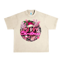Sandshell pink merry christmas Urban Heavy Tee - FaDigitalArtStudio
