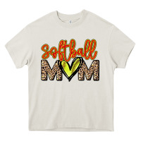 Cream Softball mom Heavy Core Tee - HowdyJamesFarm