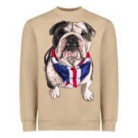 Mushroom English Dog Heavyweight Sweatshirt - RanaPortraitStore