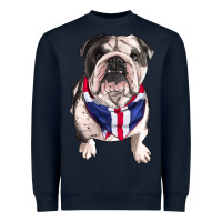 Navy English Dog Heavyweight Sweatshirt - RanaPortraitStore