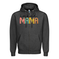 Charcoal Heather inked mama artistshot Zipper Hoodie - JahusDesignShop