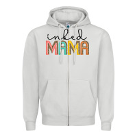 Dove Grey inked mama artistshot Zipper Hoodie - JahusDesignShop