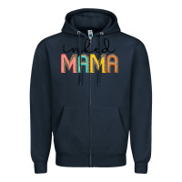 Navy inked mama artistshot Zipper Hoodie - JahusDesignShop