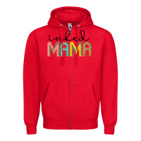 Red inked mama artistshot Zipper Hoodie - JahusDesignShop