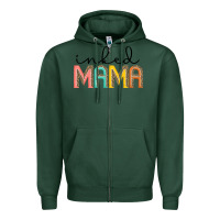 Sports Green inked mama artistshot Zipper Hoodie - JahusDesignShop