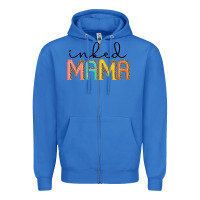 True Royal inked mama artistshot Zipper Hoodie - JahusDesignShop