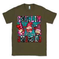 Army Green chillin with my gnomies olivia Classic Tee - OliviaCreatesArt