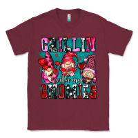 Burgundy chillin with my gnomies olivia Classic Tee - OliviaCreatesArt
