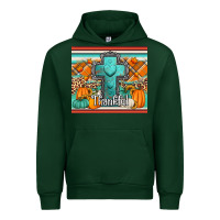 Forest Green fall thankfull cross Urban Hoodie - Jasminsmagicworld