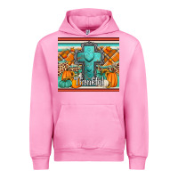 Fuchsia Pink fall thankfull cross Urban Hoodie - Jasminsmagicworld