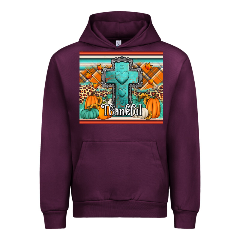 Fall Thankfull Cross Urban Hoodie by Jasminsmagicworld | Teevron