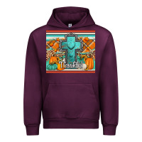 Mauve Wine fall thankfull cross Urban Hoodie - Jasminsmagicworld