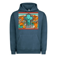 Pigment Midnight Navy fall thankfull cross Urban Hoodie - Jasminsmagicworld