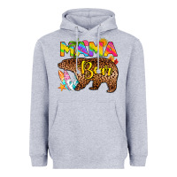 Heather Grey mama bear summer Heavyweight Hoodie - RanaPortraitStore