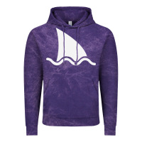 Cloud Purple shark fin Vintage Hoodie - DesigneFamous
