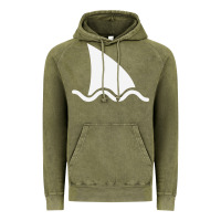 Vintage Olive shark fin Vintage Hoodie - DesigneFamous
