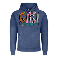 Vintage Denim gigi bunny Vintage Hoodie - CowhideDigitalArt