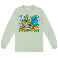 Matcha birthday boy frog age 6 Long Sleeve Tee - LillyAllenDesigns