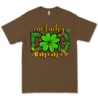 Cacao One lucky dog mom St. Patrick's Premium Tee - OliviaCreatesArt