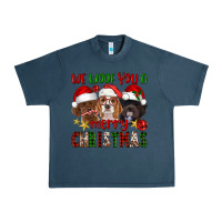 Midnight Navy We Woof You A Merry Christmas Urban Heavy Tee - FaDigitalArtStudio