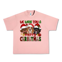 Salmon We Woof You A Merry Christmas Urban Heavy Tee - FaDigitalArtStudio