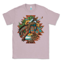 Lilac bucking bronco aztec shape background Classic Tee - Artiststas