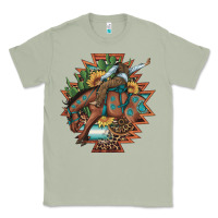 Matcha bucking bronco aztec shape background Classic Tee - Artiststas