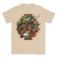 Mushroom bucking bronco aztec shape background Classic Tee - Artiststas