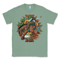 Sage bucking bronco aztec shape background Classic Tee - Artiststas