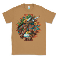 Toasted Coconut bucking bronco aztec shape background Classic Tee - Artiststas