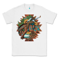 White bucking bronco aztec shape background Classic Tee - Artiststas