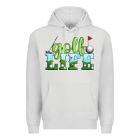 Dove Grey golf life Premium Hoodie - Artiststas