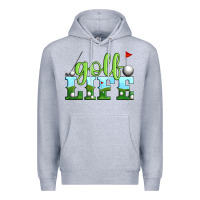 Heather Grey golf life Premium Hoodie - Artiststas