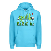 Ocean Blue golf life Premium Hoodie - Artiststas