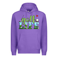 Purple golf life Premium Hoodie - Artiststas
