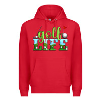 Red golf life Premium Hoodie - Artiststas