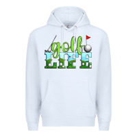 White golf life Premium Hoodie - Artiststas