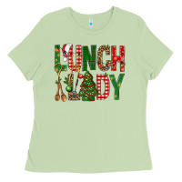 Matcha Lunch Lady Christmas Ladies Tee - BundleAndBundleShop
