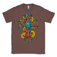 Chestnut gemstone sunflower leopard cross Classic Tee - OliviaCreatesArt