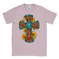 Lilac gemstone sunflower leopard cross Classic Tee - OliviaCreatesArt